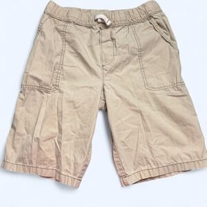 Carter's Kids Khaki Pull-On Cotton Shorts Sz 12 Elastic Waist Drawstring Summer